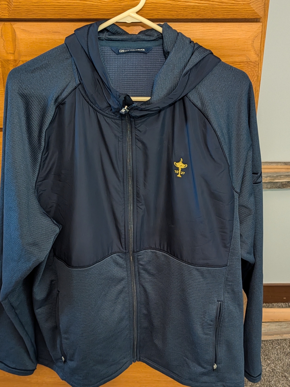 Cutter & Buck Hooded Full-Zip Men's Jacket with Ryder Cup Logo